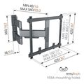 vogel s tvm 5445 full motion tv wall mount black extra photo 1