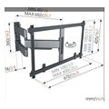 vogel s tvm 5645 full motion tv wall mount black extra photo 1