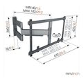 vogel s tvm 5845 full motion tv wall mount black extra photo 1