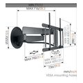 vogel s tvm 7655 black wall mount extra photo 1