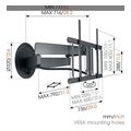 vogel s tvm 7675 motorized tv wall mount black extra photo 2