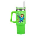 paladone minecraft green 900ml multiway travel cup straw pp14600mcf extra photo 1