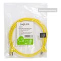 logilink patch cable cat6a tpe slimline yellow 05m extra photo 3