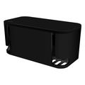 logilink outlet strip storage box w 4 safety 1 euro socket w 2x usb a 1x usb c black extra photo 2