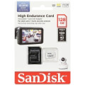 sandisk sdsqqnr 128g gn6ia high endurance 128gb micro sdxc hc u3 v30 class 10 with adapter extra photo 1