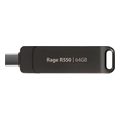 patriot rage r550 64gb usb 32 flash drive dual interface type a type c pe64gr550dsad extra photo 3