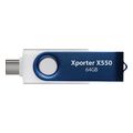 patriot xporter x550 64gb usb 32 flash drive dual interface type a type c ps64gx550aad extra photo 3