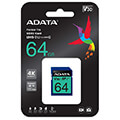 adata asdx64gui3v30s r premier pro sdxc 64gb uhs i u3 v30s class 10 retail extra photo 1