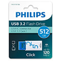 philips click series 512gb usb 32 type c flash drive otg ocean blue fm51fd175b 00 extra photo 3