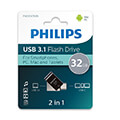 philips 2 in 1 32gb usb 31 type c otg flash drive midnight black fm32dc152b 00 extra photo 1