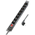 logilink pdu8c01 8x german sockets with switch extra photo 1