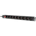 logilink pdu9c02 9x german sockets with switch extra photo 1