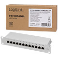 logilink np0041 12 port cat6 10 patch panel light grey extra photo 8