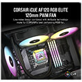 corsair co 9050153 ww icue af120 rgb elite 120mm pwm fan extra photo 1