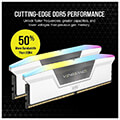 ram corsair cmh32gx5m2b5600c40w vengeance rgb white 32gb 2x16gb ddr5 5600mt s cl40 dual kit extra photo 1