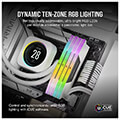 ram corsair cmh32gx5m2b5600c40w vengeance rgb white 32gb 2x16gb ddr5 5600mt s cl40 dual kit extra photo 2