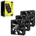 corsair co 9051010 ww rx120 icue link fan starter kit 3 x 120mm black with icue link system hub extra photo 7