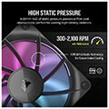 corsair co 9051017 ww rx120 icue link rgb expansion fan 120mm black extra photo 3