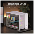 case corsair 2500d airflow dual chamber tempered glass midi tower white extra photo 1