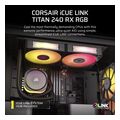 corsair icue link titan 240 rx aio rgb liquid cpu cooler controller black cw 9061016 ww extra photo 1