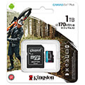 kingston sdcg3 1tb canvas go plus 1tb micro sdxc class 10 uhs i u3 v30 a2 sd adapter extra photo 1