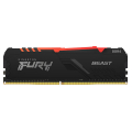 ram kingston kf436c17bba 8 fury beast rgb 8gb ddr4 3600mhz extra photo 1