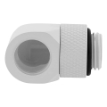 corsair hydro x fitting adapter xf 90 angled rotary glossy white 2 pack extra photo 1