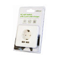 energenie eg acu2a2 01 single ac socket pass through usb charger x2 21a white extra photo 4