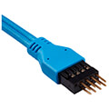 corsair diy cable premium sleeved i o cable extension kit blue extra photo 5