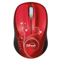 trust 17355 vivy wireless mini mouse red swirls extra photo 1