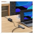 baseus starjoy series 6 in 1 multifunctional hub type c hdmi 4k 3xusb30 network lan rj45 grey extra photo 4