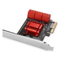 axagon pces sa6 pcie 6x int sata extra photo 1