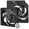 arctic p12 pwm pst fan 120mm value pack black black extra photo 4