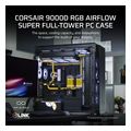 case corsair 9000d icue link rgb airflow super full tower tempered glass black extra photo 1