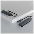 savio ak 54 adapter usb a 4 port hub usb 31 extra photo 2