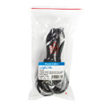 logilink cp101 y power cord 1x schuko male angled 2x iec c13 female straight 15m black extra photo 1