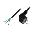 logilink cp135 power cord schuko plug 90 cee 7 7 to open wire with crimp barre 15m black extra photo 1