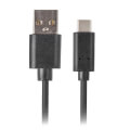 lanberg cable usb c 31 m am 1m black extra photo 1