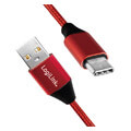 logilink cu0148 usb 20 cable usb a male to usb c male 1m red extra photo 1