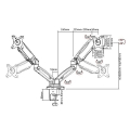 equip 650121 13 27 interactive dual monitor desk mount bracket extra photo 2