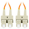 lanberg fiber optic patchcord mm sc upc sc upc duplex lszh om2 50 125 30mm 2m orange extra photo 1