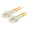 lanberg fiber optic patchcord mm sc upc sc upc duplex lszh om2 50 125 30mm 5m orange extra photo 1