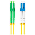 lanberg fiber optic patchcord sm lc apc lc upc duplex lszh g657a1 30mm 2m yellow extra photo 1