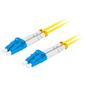 lanberg fiber optic patchcord sm lc upc lc upc duplex lszh g657a1 30mm 5m yellow extra photo 3