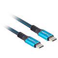 lanberg usb c m m 40 cable 100w 8k 30hz 12m black blue extra photo 4