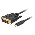 lanberg usb cm dvi d24 1m cable 18m black extra photo 1