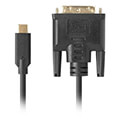 lanberg usb cm dvi d24 1m cable 18m black extra photo 2