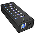 raidsonic icy box ib ac618 7 port hub with usb type a interface and 1x charging port extra photo 4