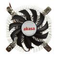 akasa ak cc7129bp01 low profile cpu cooler 74mm extra photo 1