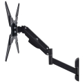 maclean mc 784tv bracket for tv or monitor gas spring 2 arms height adjustable 32 55 black extra photo 2